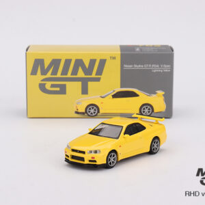 Mini GT 1/64 Nissan Skyline GT-R (R34) V-Spec Lightning Yellow MGT00762 - Görsel 1
