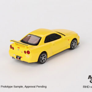 Mini GT 1/64 Nissan Skyline GT-R (R34) V-Spec Lightning Yellow MGT00762 - Görsel 4