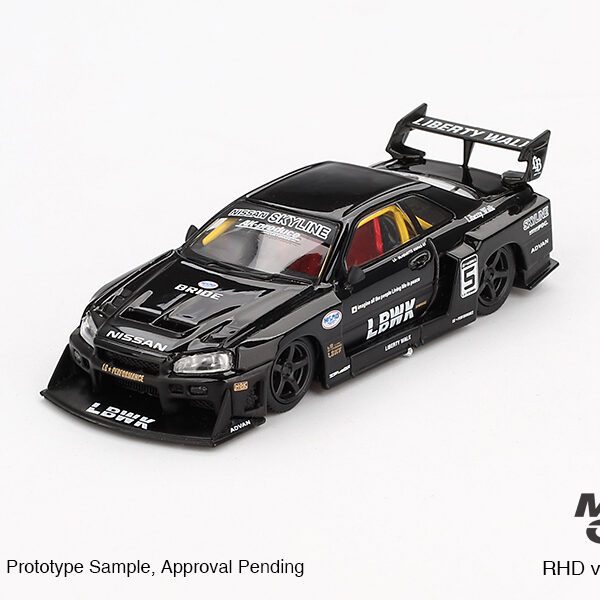 Mini GT 1/64 Nissan LB-ER34 Super Silhouette SKYLINE Black MGT00844 - Görsel 2