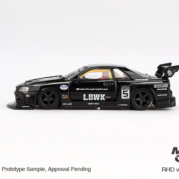 Mini GT 1/64 Nissan LB-ER34 Super Silhouette SKYLINE Black MGT00844 - Görsel 3