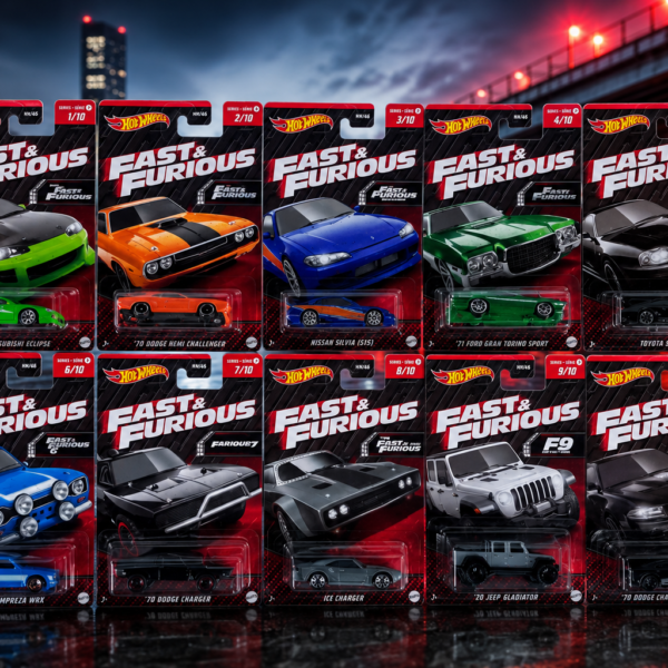 Hot Wheels Fast&Furious Temalı Araçlar 10'lu Set Seri 1
