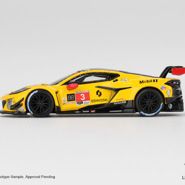 Mini GT 1/64 Chevrolet Corvette Z06 GT3 Corvette Racing by Pratt Miller Motorsports 2025 IMSA Daytona 24 Hrs MGT01168 - Görsel 3