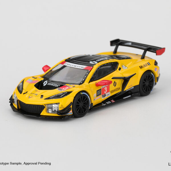Mini GT 1/64 Chevrolet Corvette Z06 GT3 Corvette Racing by Pratt Miller Motorsports 2025 IMSA Daytona 24 Hrs MGT01168