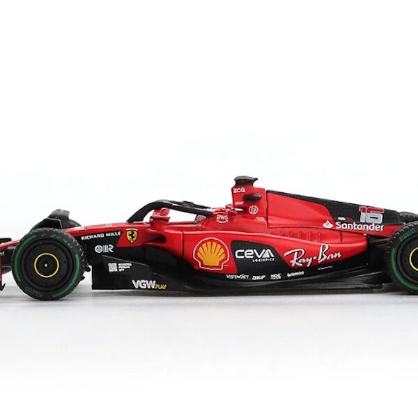 Mini GT 1/64 BBR Ferrari SF23 C. Leclerc 2023 Monaco GP BBRFER64022 - Görsel 3