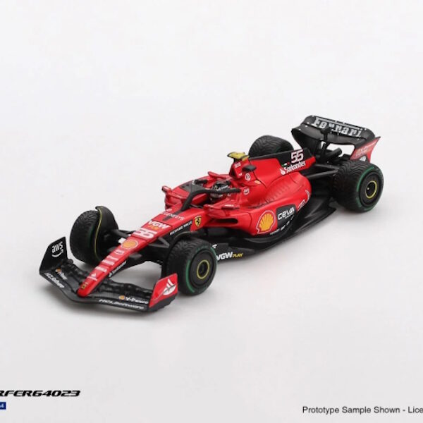Mini GT 1/64 BBR Ferrari SF23 #55 C. Sainz 2023 Monaco GP BBRFER64023 - Görsel 1