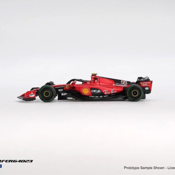 Mini GT 1/64 BBR Ferrari SF23 #55 C. Sainz 2023 Monaco GP BBRFER64023 - Görsel 3